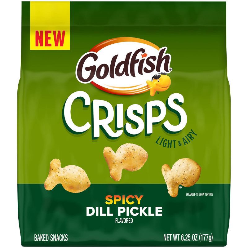slide 1 of 5, Goldfish Crisps Spicy Dill Pickle Crackers - 6.25oz, 6.25 oz