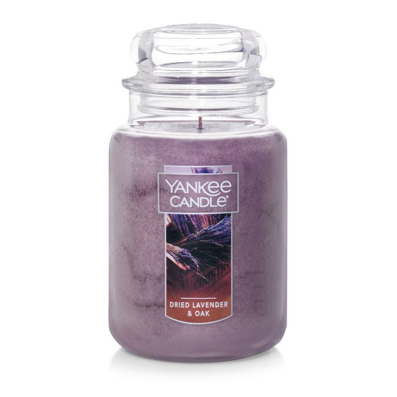 slide 1 of 5, Yankee Candle Large Jar Dried Lavender & Oak, 22 oz