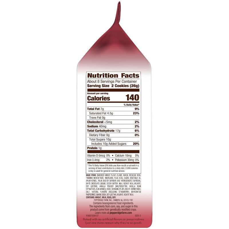 slide 3 of 5, Pepperidge Farm White Chocolate Strawberry Cookies - 7oz, 7 oz