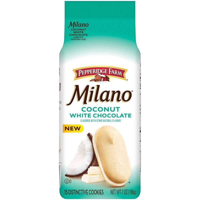 slide 1 of 5, Pepperidge Farm Milano White Chocolate Coconut Cookie - 7oz, 7 oz