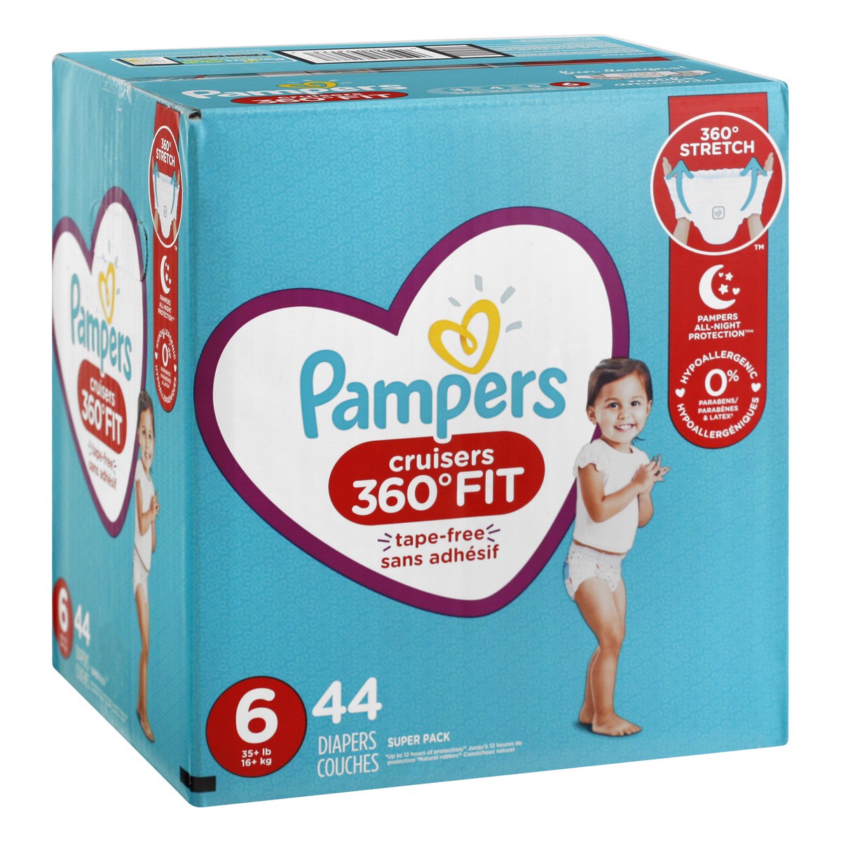 slide 5 of 9, Pampers Cruisers 360 Diapers - Size 6 - 48ct, 44 ct