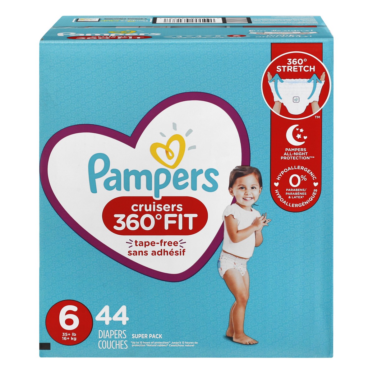 slide 1 of 9, Pampers Cruisers 360 Diapers - Size 6 - 48ct, 44 ct