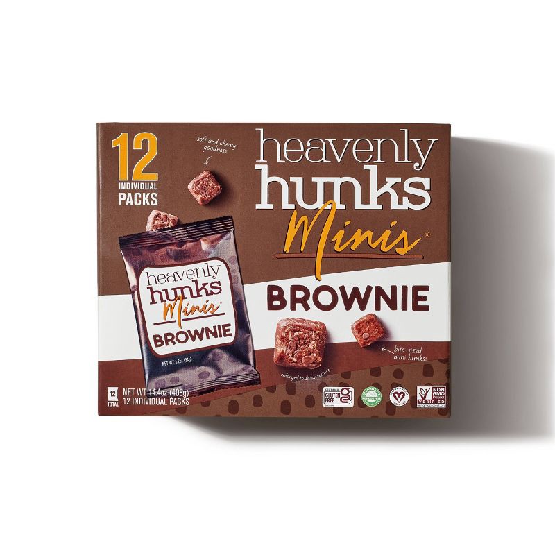 slide 2 of 5, Heavenly Hunks Mini's Brownie Cookie Bites - 14.4oz/12ct, 12 ct; 14.4 oz