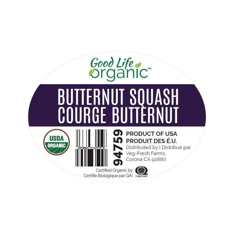 slide 2 of 3, Fresh Organic Butternut Squash - each, 1 ct