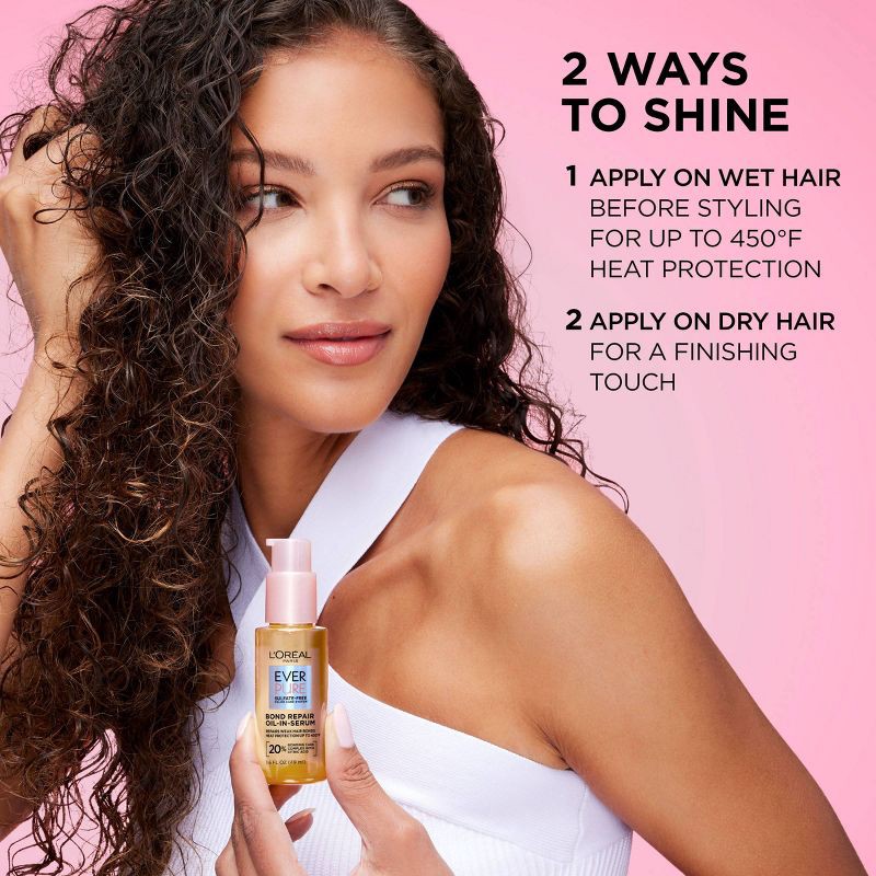 slide 5 of 12, L'Oreal Paris EverPure Bond Repair Hair Oil-in-Serum and Heat Protectant - 1.6 fl oz, 1.6 fl oz