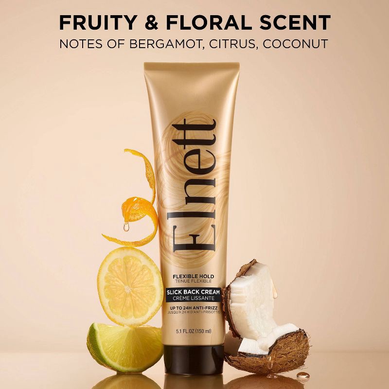 slide 4 of 10, L'Oreal Paris Elnett Anti-Frizz Slick Back Styling Cream for Flexible Hold - 5.1 fl oz, 5.1 fl oz