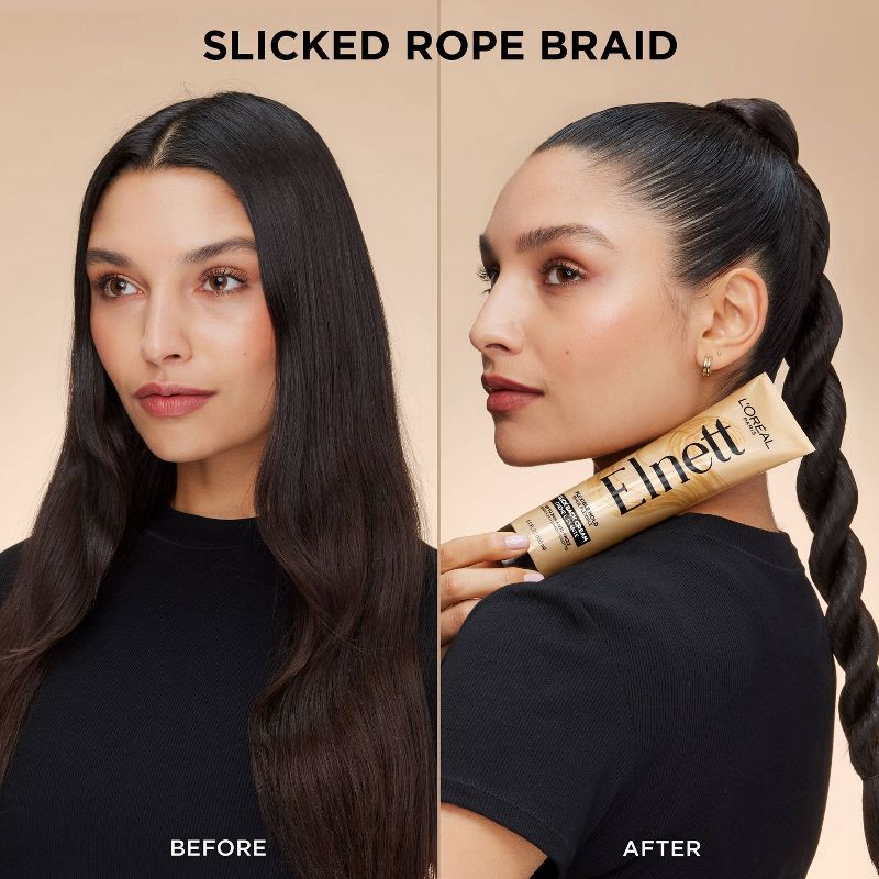 slide 6 of 10, L'Oreal Paris Elnett Anti-Frizz Slick Back Styling Cream for Flexible Hold - 5.1 fl oz, 5.1 fl oz