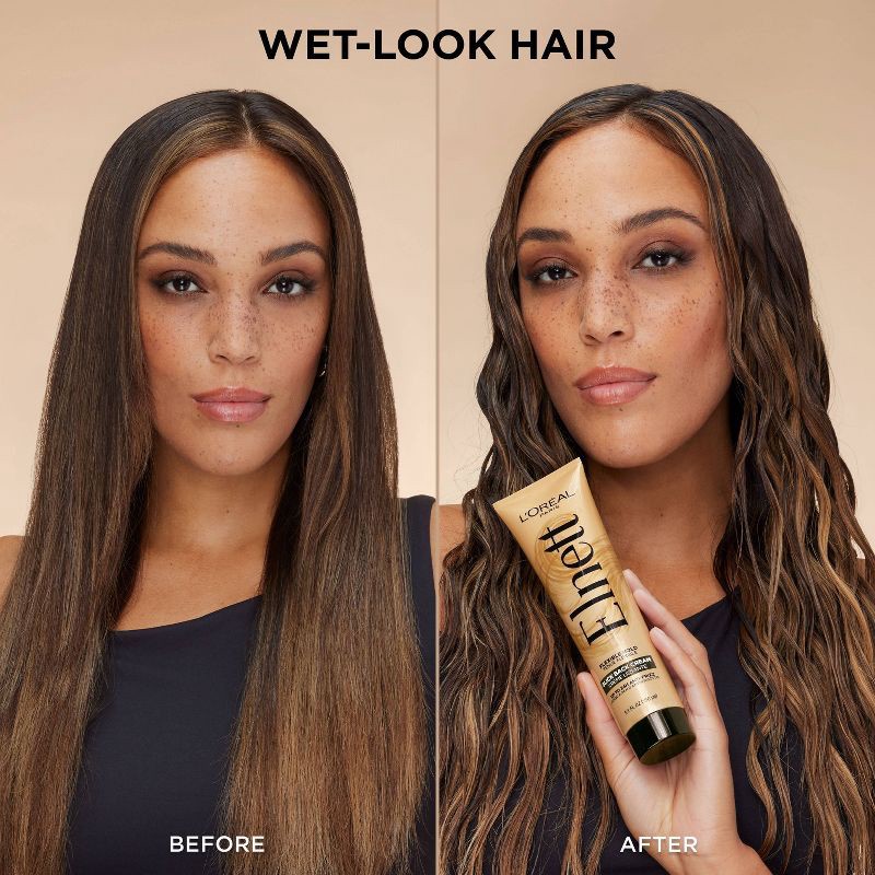 slide 8 of 10, L'Oreal Paris Elnett Anti-Frizz Slick Back Styling Cream for Flexible Hold - 5.1 fl oz, 5.1 fl oz