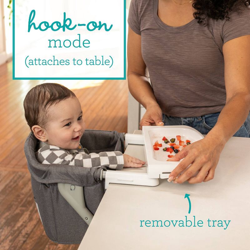 slide 7 of 10, Infantino The Ultimate Travel Booster - Gray, 1 ct