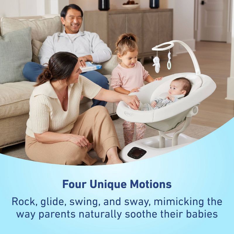 slide 4 of 8, Graco Smart Sense Soothing Baby Swing - Rori, 1 ct