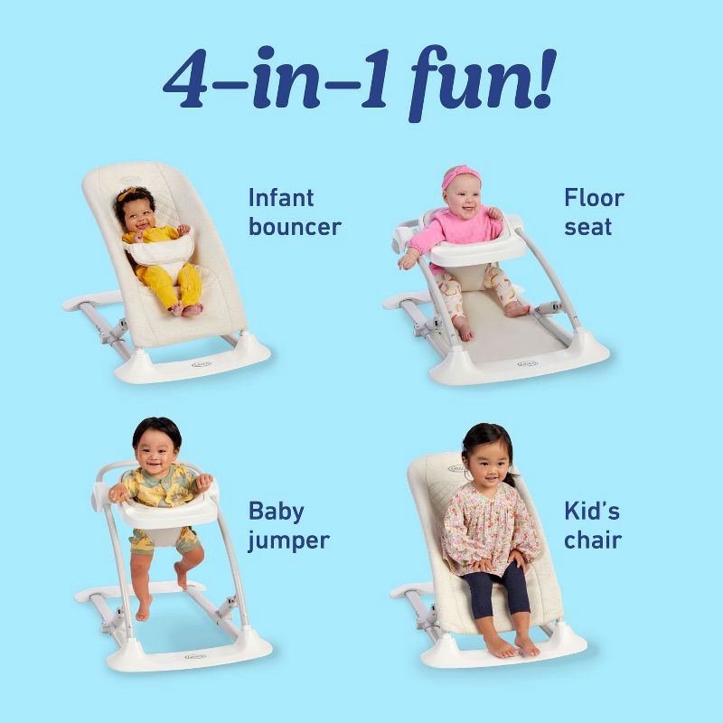 slide 2 of 6, Graco Jumpstart 4-in-1 Activity Bouncer - Wren, 1 ct