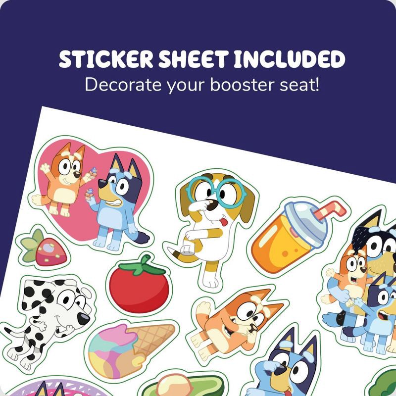 slide 5 of 11, The First Years Bluey Mealtime Booster Seat - Toddler Feeding Seat - Blue/White, 1 ct