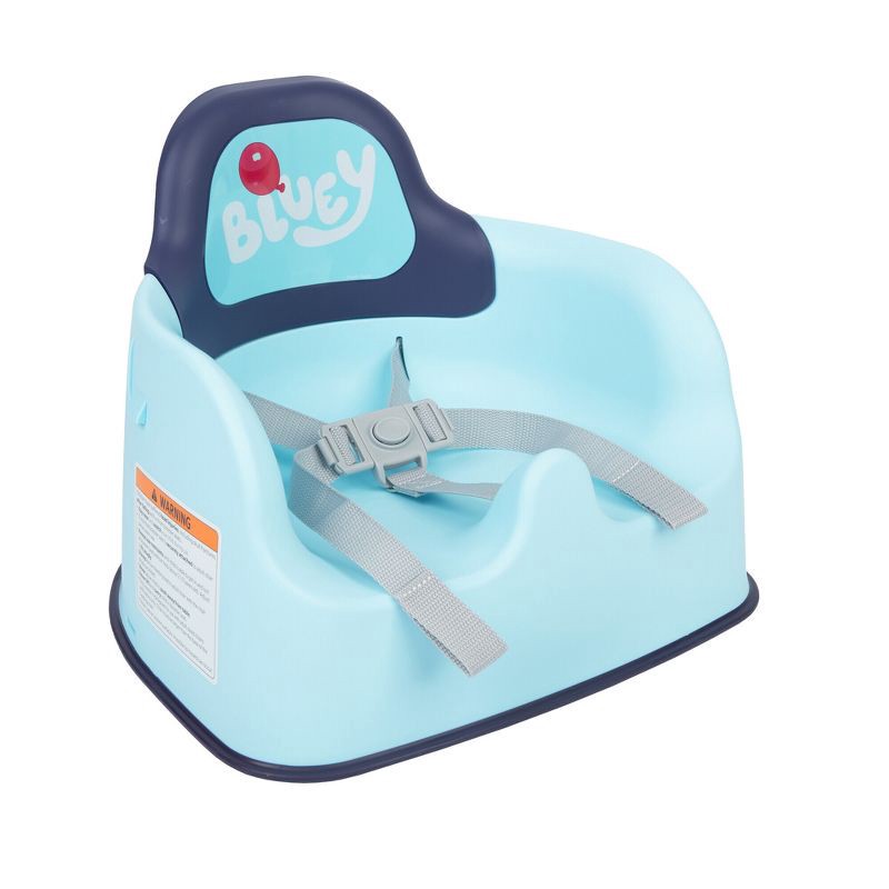 slide 11 of 11, The First Years Bluey Mealtime Booster Seat - Toddler Feeding Seat - Blue/White, 1 ct