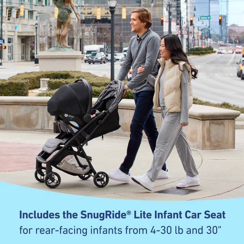slide 4 of 6, Graco Ready2Jet Compact Travel System with SnugRide Lite Infant Car Seat - Haines, 1 ct