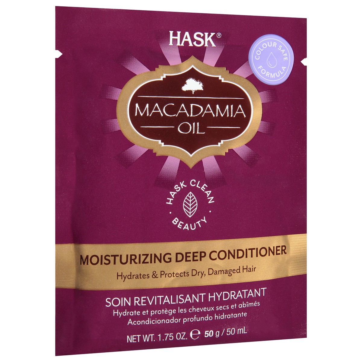slide 9 of 12, Hask Macadamia Oil Moisturizing Deep Conditioner 1.75 oz, 1.75 oz