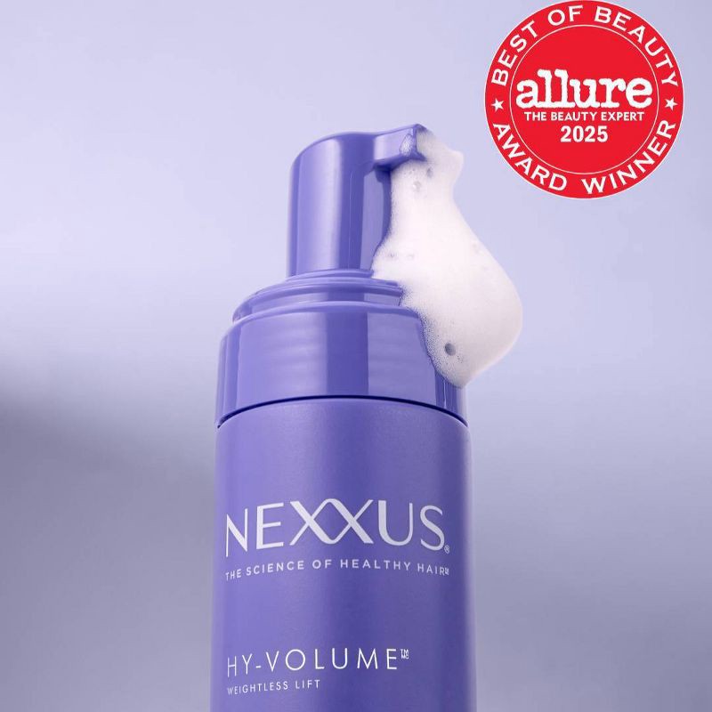 slide 3 of 6, Nexxus Hy-Volume Leave-In Cloud Foam Hair Mousse with Collagen Protein & Hyaluronic Acid - 5.5 fl oz, 5.5 fl oz