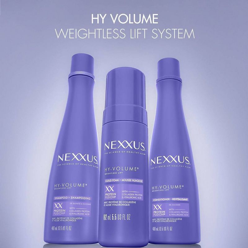 slide 6 of 6, Nexxus Hy-Volume Leave-In Cloud Foam Hair Mousse with Collagen Protein & Hyaluronic Acid - 5.5 fl oz, 5.5 fl oz