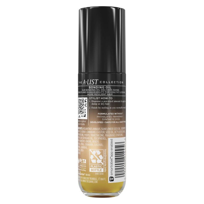 slide 2 of 10, Tresemme A-List Collection Bonding Hair Oil, Golden Vanilla & Sandalwood Scent - 1.35 fl oz, 1.35 fl oz