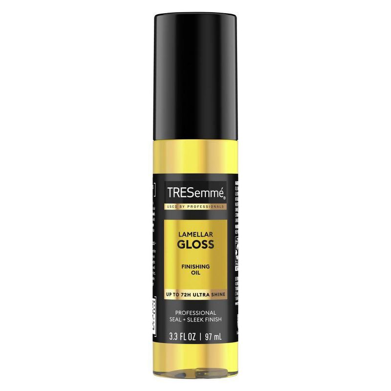 slide 1 of 8, Tresemme Lamellar Gloss Finishing Oil, 72H Ultra Shine, Gloss Hair Oil - 3.3 fl oz, 3.3 fl oz