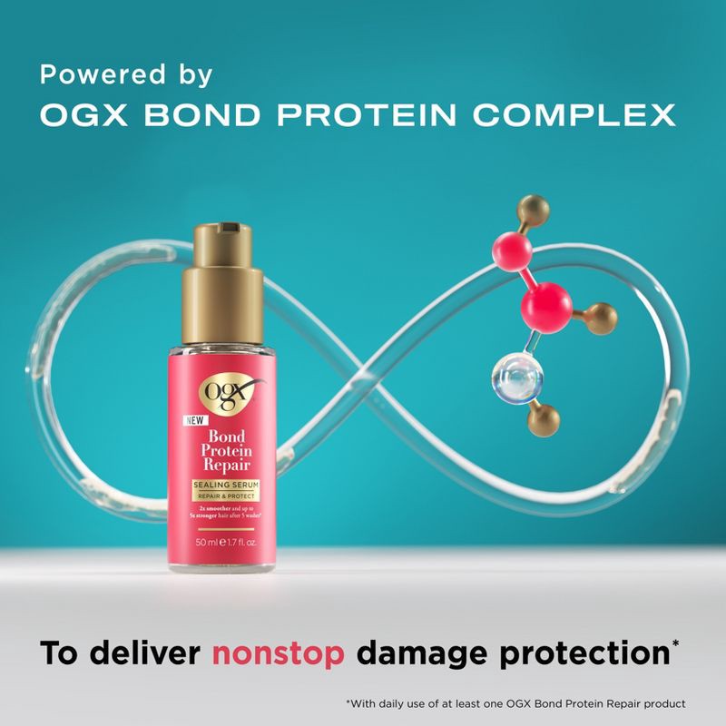 slide 4 of 6, OGX Repair & Protect Bond Protein Repair Sealing Hair Serum - 1.7 fl. oz, 1.7 fl oz