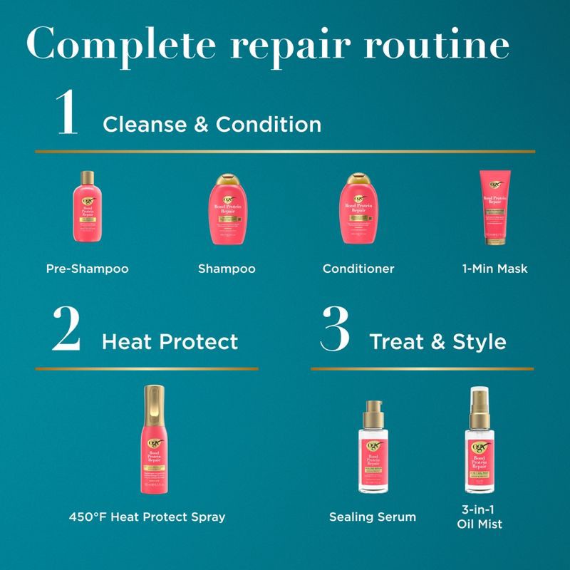 slide 6 of 8, OGX Repair & Protect Bond Protein Repair Sealing Hair Serum - 1.7 fl. oz, 1.7 fl oz