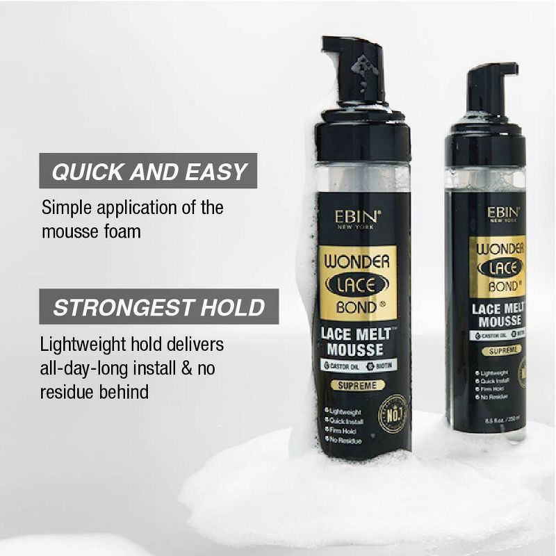 slide 5 of 8, EBIN Wonder Lace Bond Lace Melt Hair Mousse - 8.5 fl oz, 8.5 fl oz