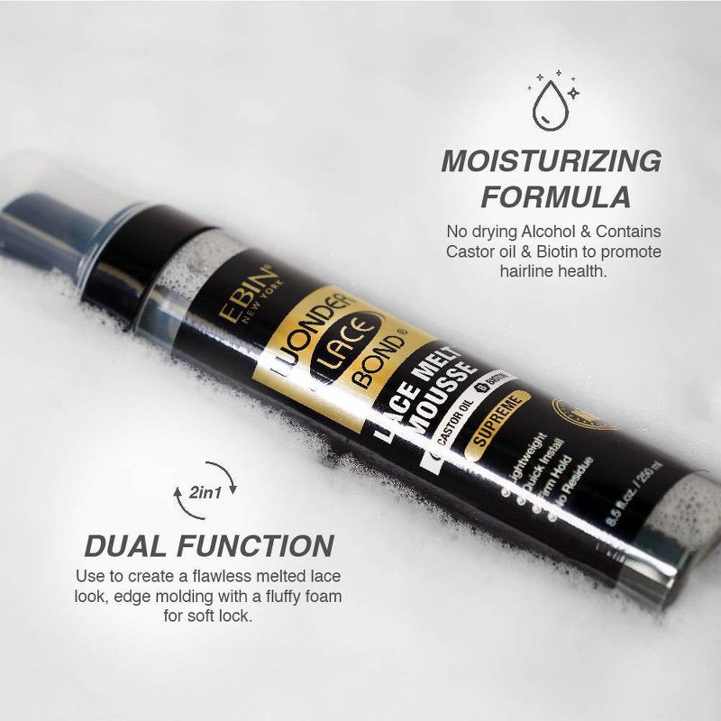 slide 6 of 8, EBIN Wonder Lace Bond Lace Melt Hair Mousse - 8.5 fl oz, 8.5 fl oz
