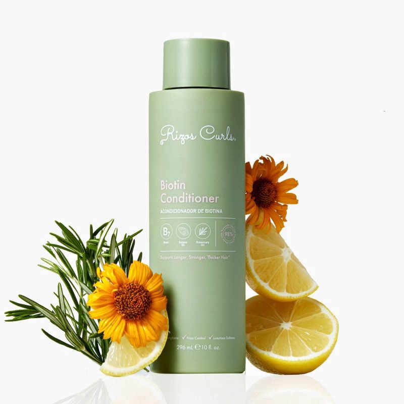 slide 2 of 7, Rizos Curls Biotin Conditioner - 10 fl oz, 10 fl oz