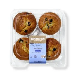 Spring Gluten Free Blueberry Muffins - 14oz/4ct - Favorite Day™