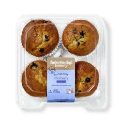 Spring Gluten Free Blueberry Muffins - 14oz/4ct - Favorite Day™
