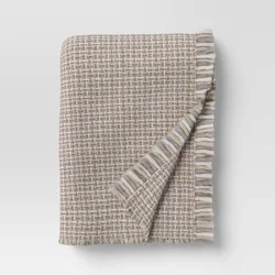 Woven Throw Blanket Cream/Neutral - Threshold™