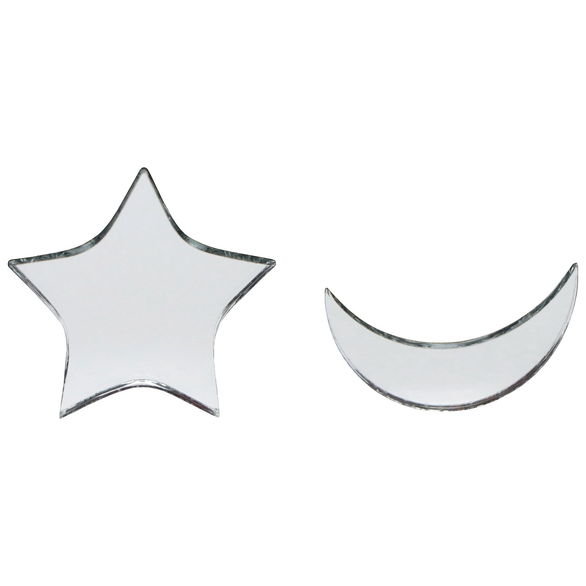 slide 3 of 3, 1" Moon & Star Glass Mirrors, 50ct. By Make Market, 50 ct