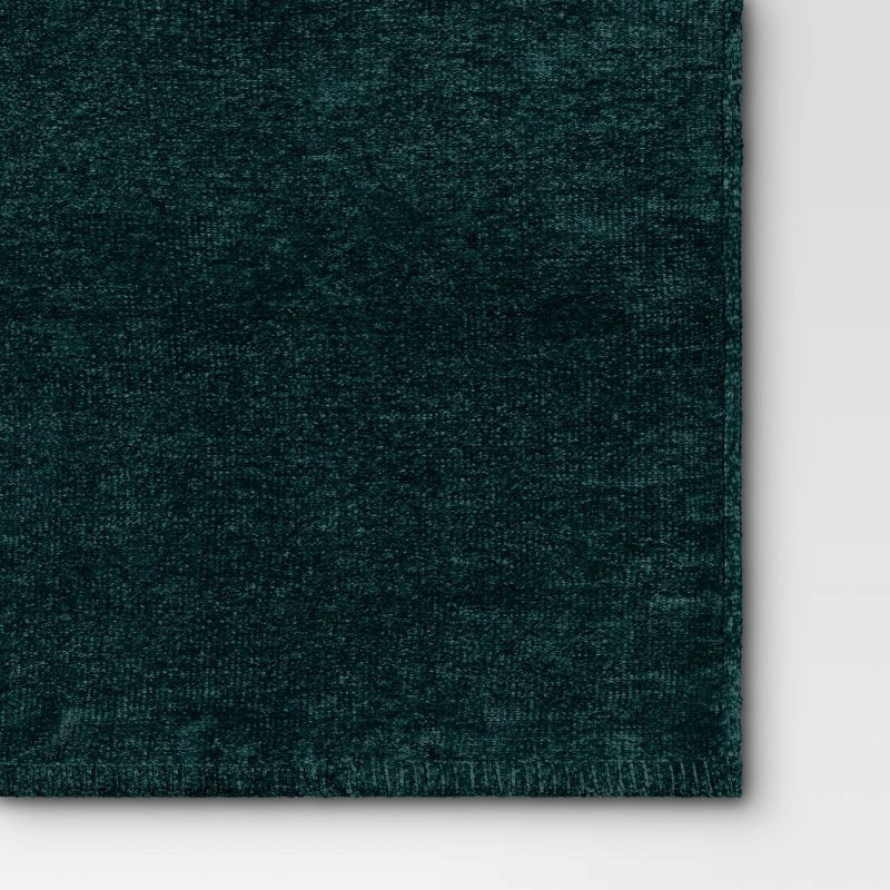 slide 4 of 5, Shine Chenille Throw Blanket Teal Green - Threshold™, 1 ct