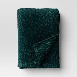Shine Chenille Throw Blanket Teal Green - Threshold™
