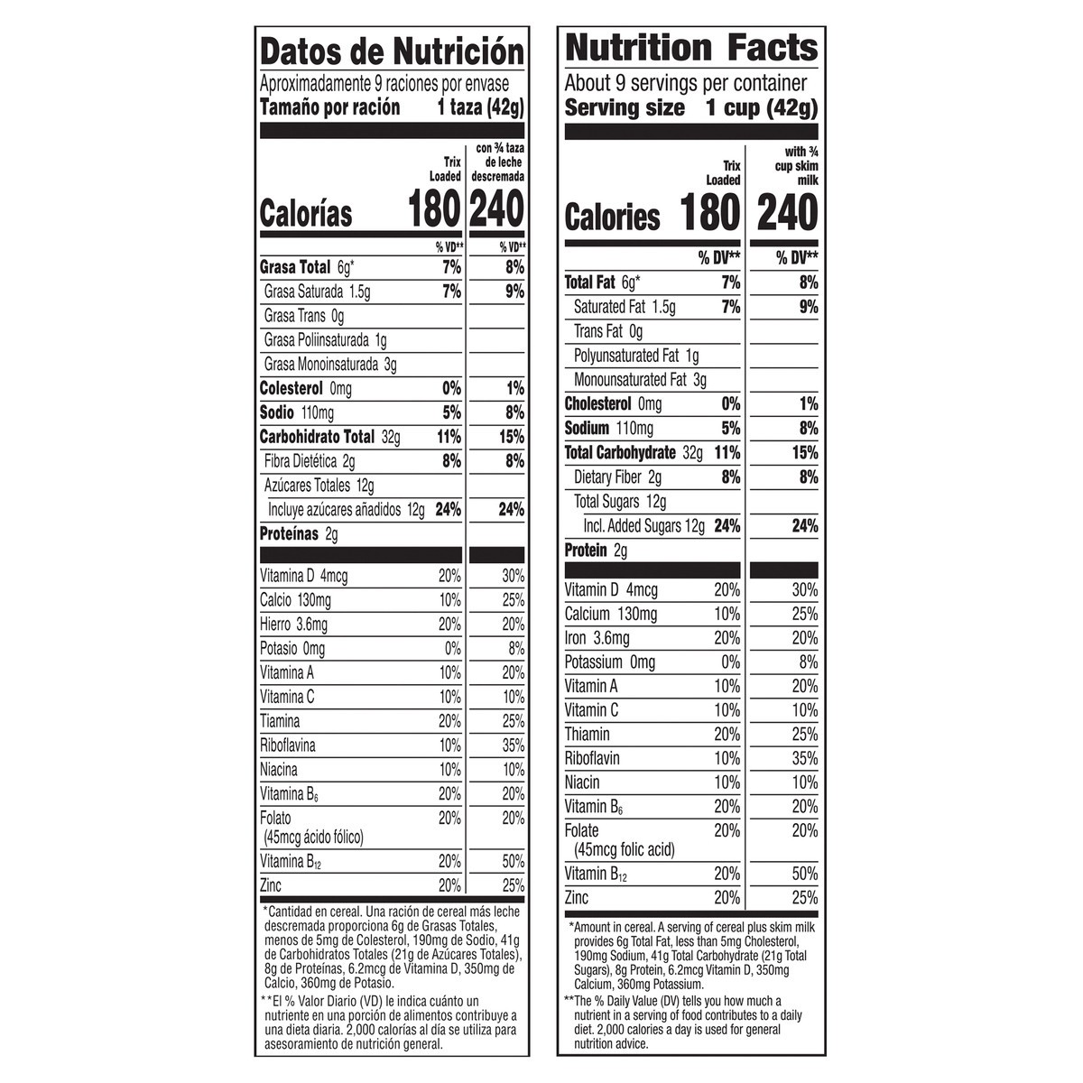 slide 3 of 14, Trix Loaded Cereal, Fruity Flavored Cereal With Artificially Flavored Vanilla Crème Filling, Made With Whole Grain, Large Size, 13 oz, 13 oz