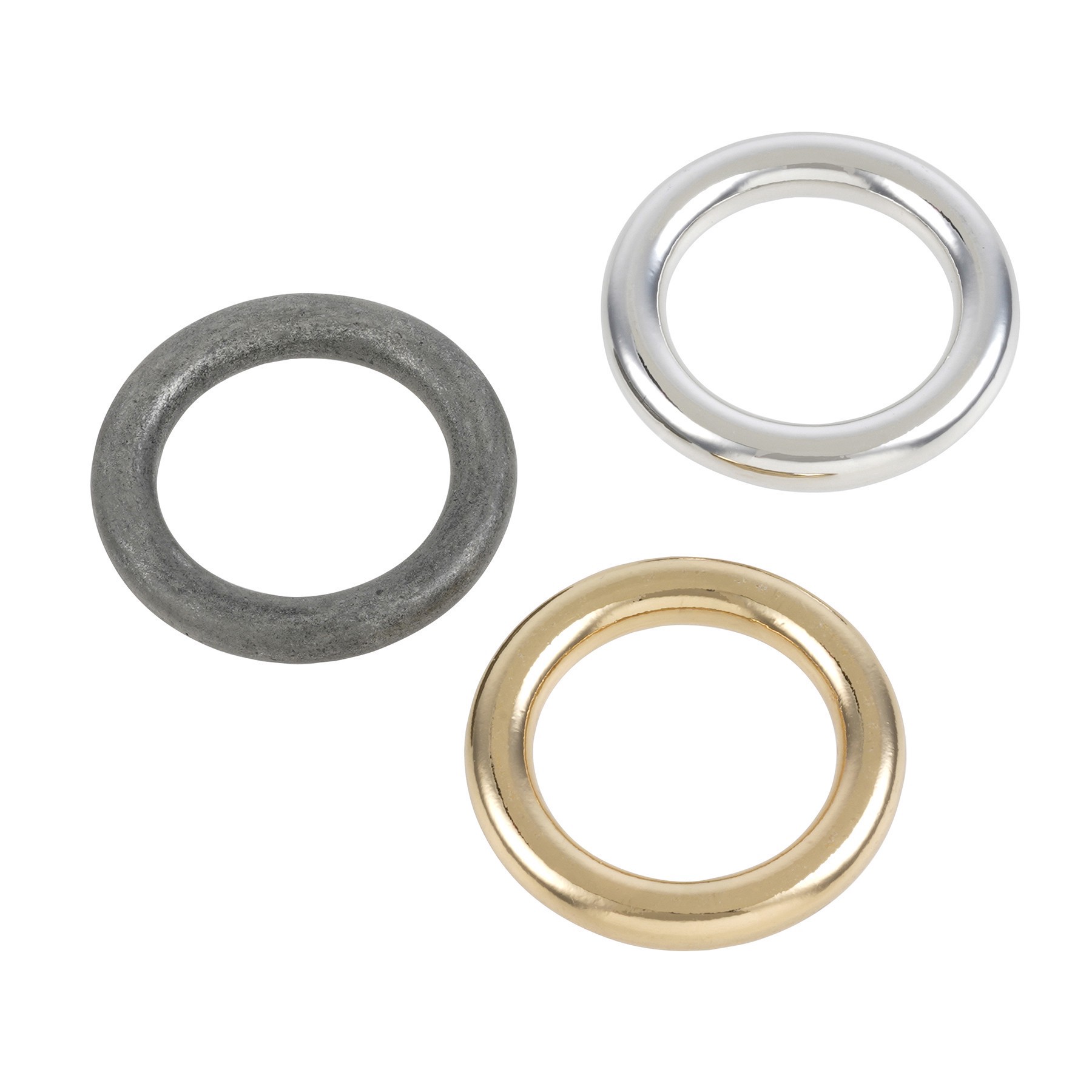 slide 3 of 3, 1" Mixed Color O-Ring Cord Connectors By Bead Landing, 1 in