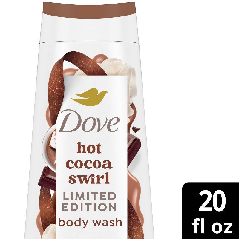 slide 1 of 9, Dove Beauty Limited Edition Holiday Treat Body Wash - Hot Cocoa Swirl - 20 fl oz, 20 fl oz