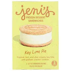 Jeni's Ice Cream Key Lime Target Frozen Dessert Sandwich - 10.5oz/3pk