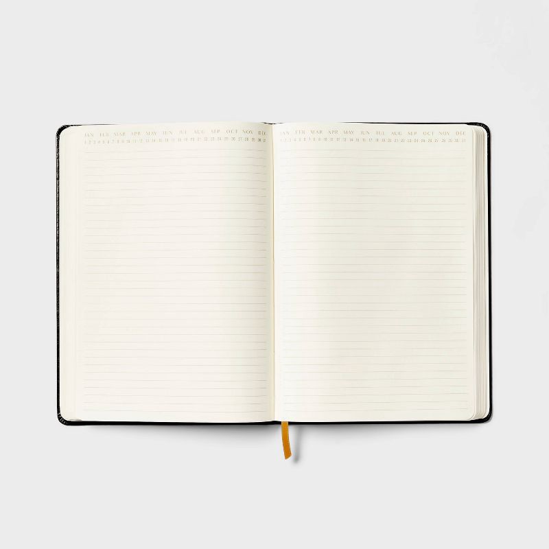 slide 3 of 4, 192pg Ruled Journal 10"x7" Leatherette Black - up&up™, 1 ct