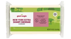 Giant Eagle Chunk New York Extra-Sharp Cheddar Cheese