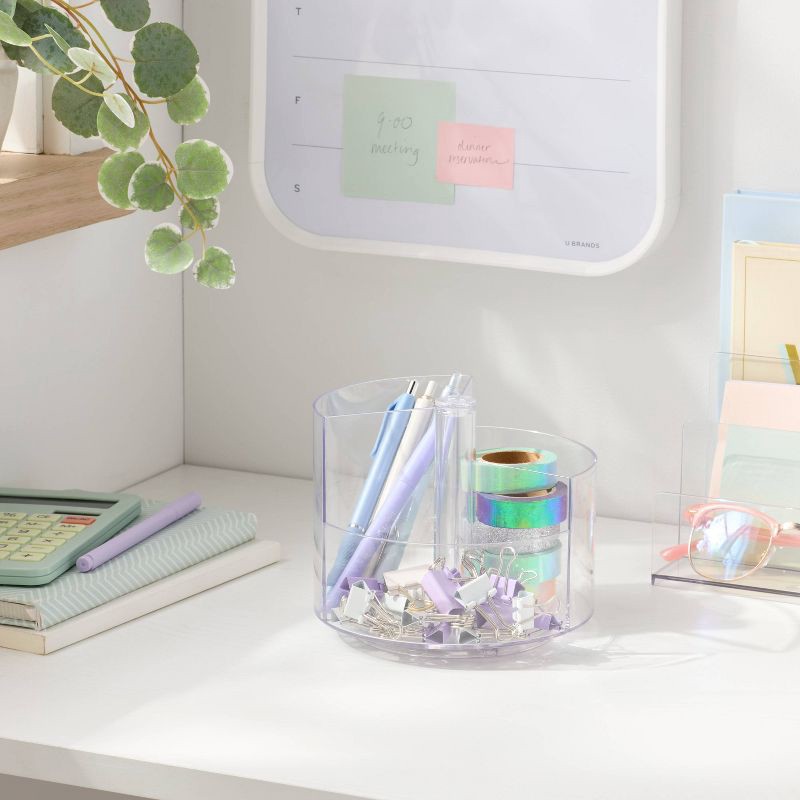 slide 2 of 3, Clear Spinning Pencil Caddy - Brightroom™, 1 ct