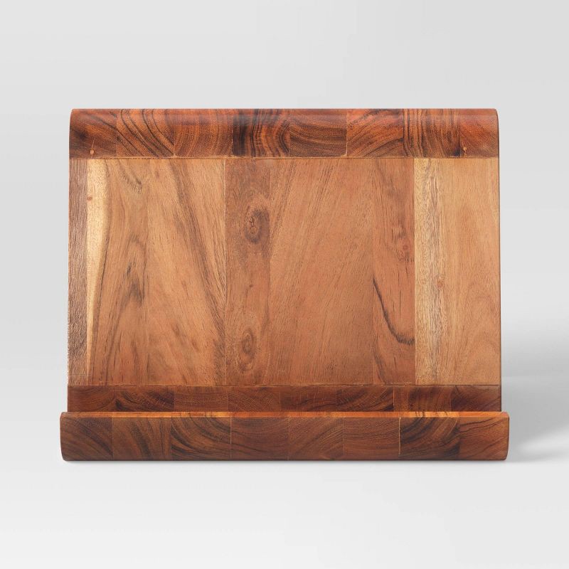 slide 3 of 3, Tablet and Book Stand Natural Wood - Threshold™, 1 ct