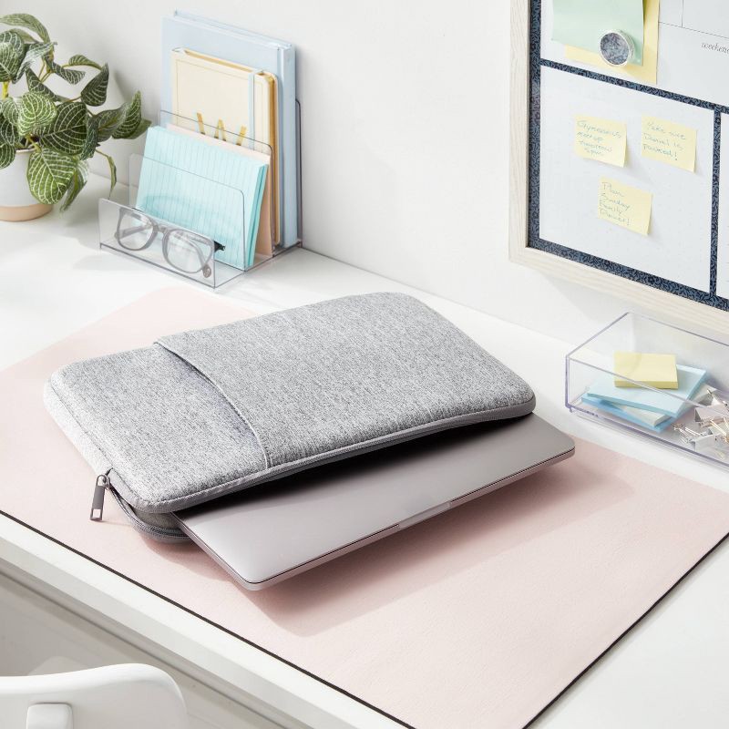 slide 2 of 3, Zip Tech Case Laptop Bag Gray - Brightroom™, 1 ct