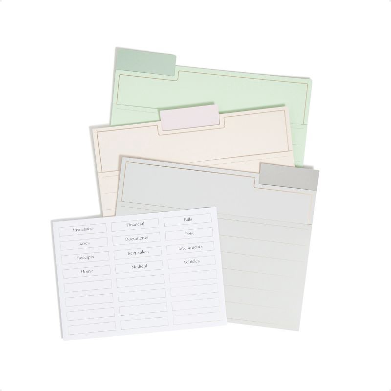 slide 1 of 6, U Brands Paper Folder 9ct File Folders with Pockets Soft Pastels, 9 ct