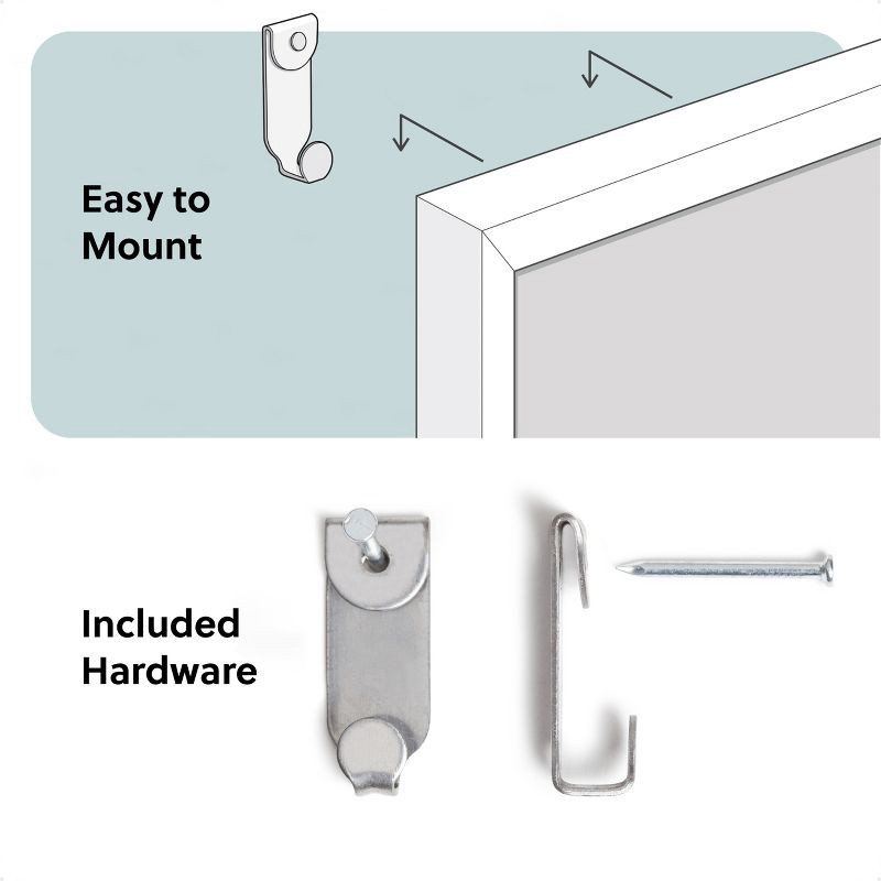 slide 6 of 6, U Brands 16"x16" Flat Front Wood Frame Dry Erase Weekly Natural, 1 ct