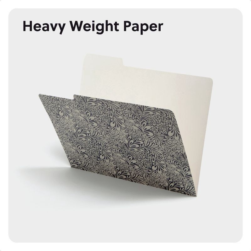 slide 6 of 6, U Brands 12ct File Folders Ornate Florals, 12 ct