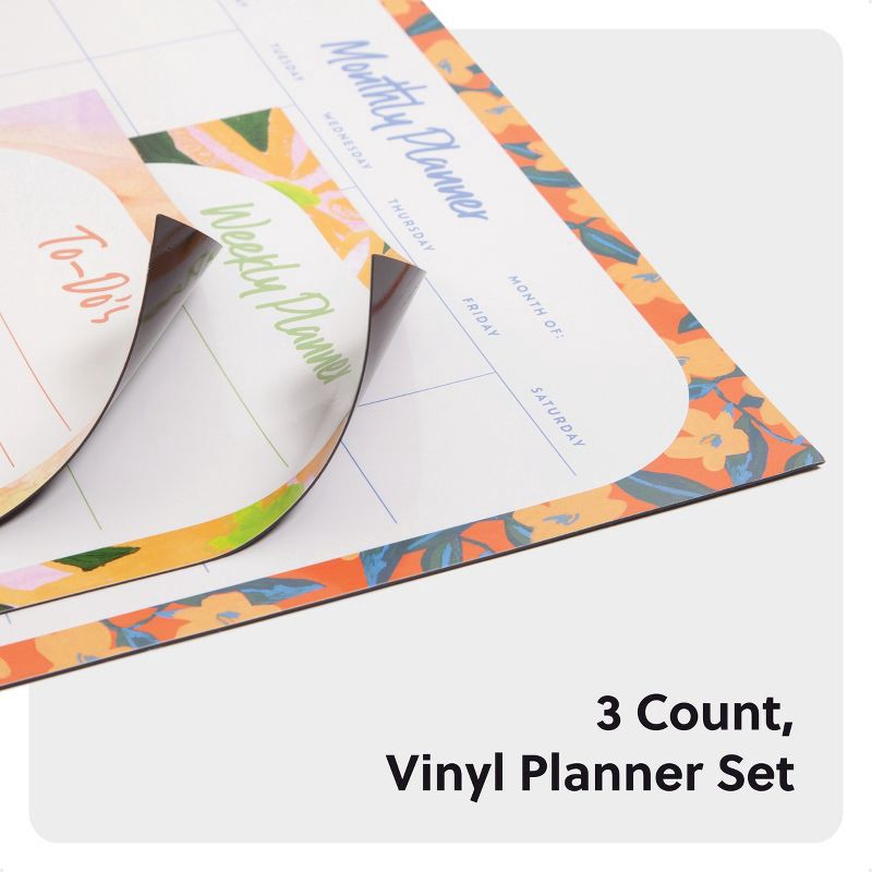 slide 3 of 6, U Brands 4pc Vinyl Magnetic Planner Set Artist Touch, 4 ct