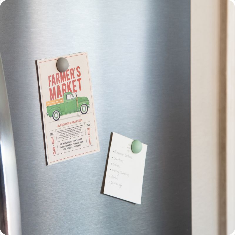 slide 2 of 6, U Brands 8ct Soft Touch Pebble Magnets Cool Neutrals, 8 ct