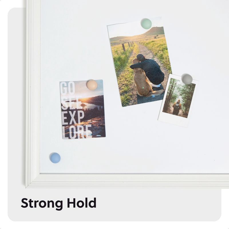 slide 5 of 6, U Brands 8ct Soft Touch Pebble Magnets Cool Neutrals, 8 ct