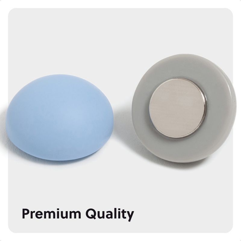 slide 6 of 6, U Brands 8ct Soft Touch Pebble Magnets Cool Neutrals, 8 ct